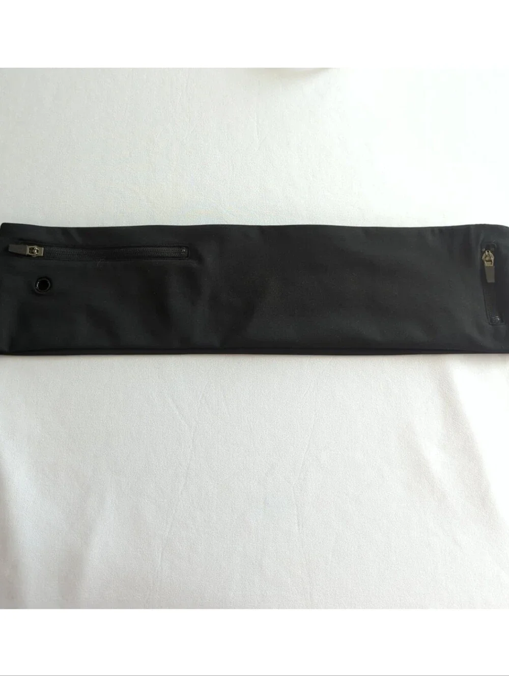HSX Black Stretchy Sports Sports Belt w 3 Zip Pockets